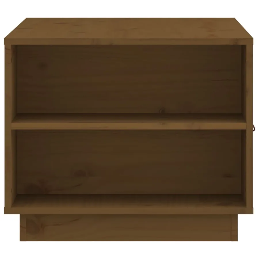 Table basse Marron miel 100x50x41 cm Bois massif de pin - 8