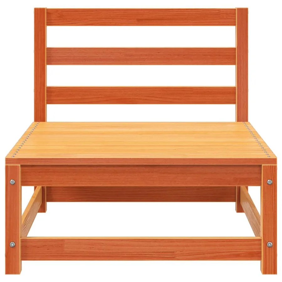 Canapés de jardin sans accoudoirs 2 pcs bois de pin massif - 6