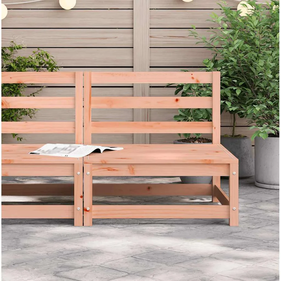 Canapé de jardin sans accoudoirs 70x70x67cm bois massif douglas - 3