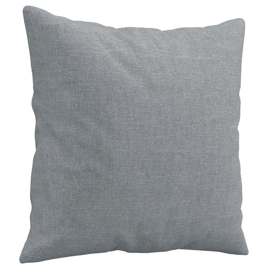 Canapé 2 places avec oreillers gris clair 140 cm tissu - 6