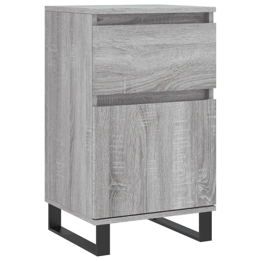 Buffets 2 pcs sonoma gris 40x35x70 cm bois d'ingénierie - 5