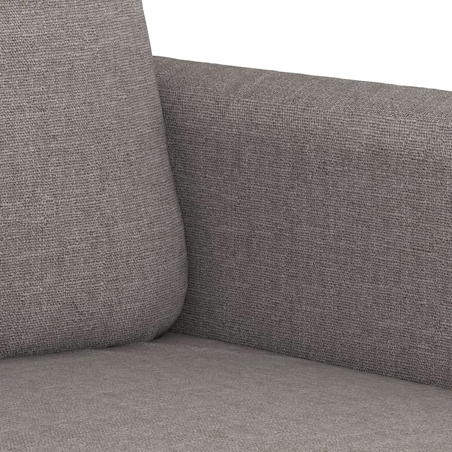Ensemble de canapés 3 pcs avec coussins taupe tissu - 6