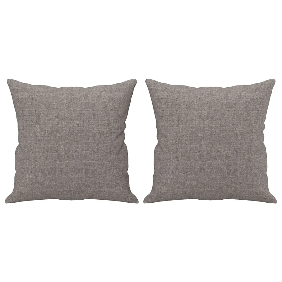 Ensemble de canapés 3 pcs avec coussins taupe tissu - 7