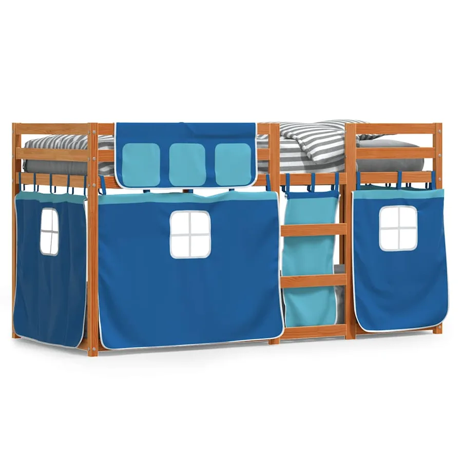 Lit superposé sans matelas 90x200 cm bois de pin massif - 2