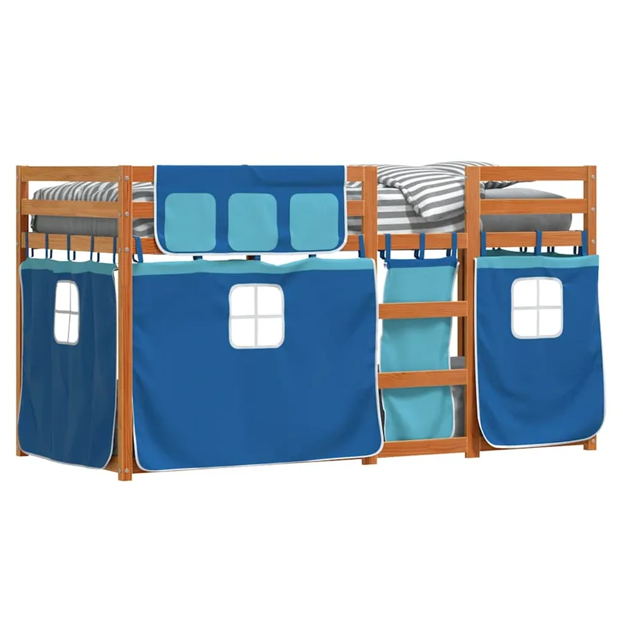 Lit superposé sans matelas 90x200 cm bois de pin massif - 4