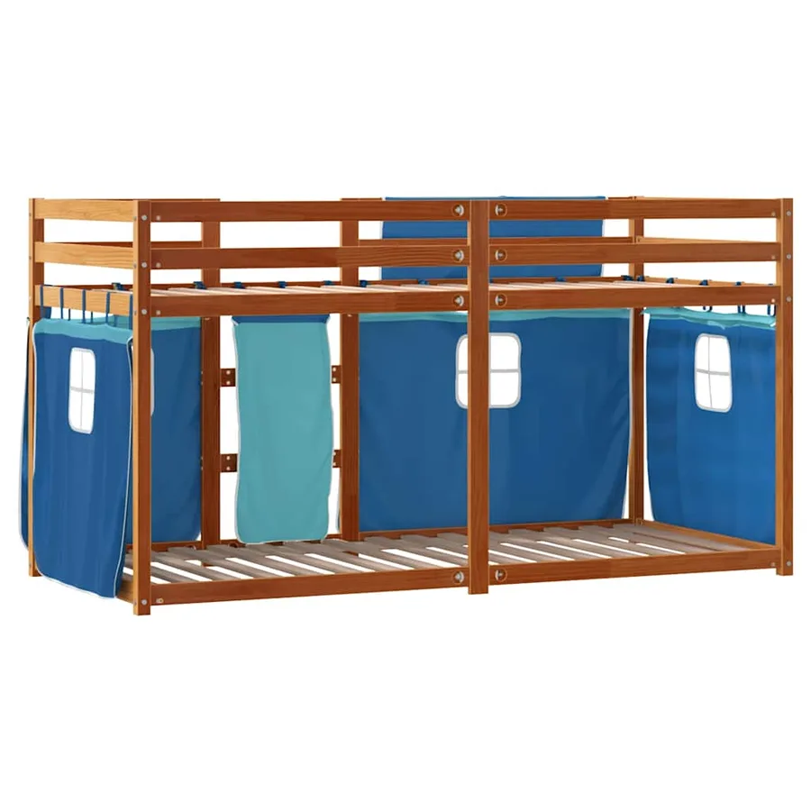 Lit superposé sans matelas 90x200 cm bois de pin massif - 7