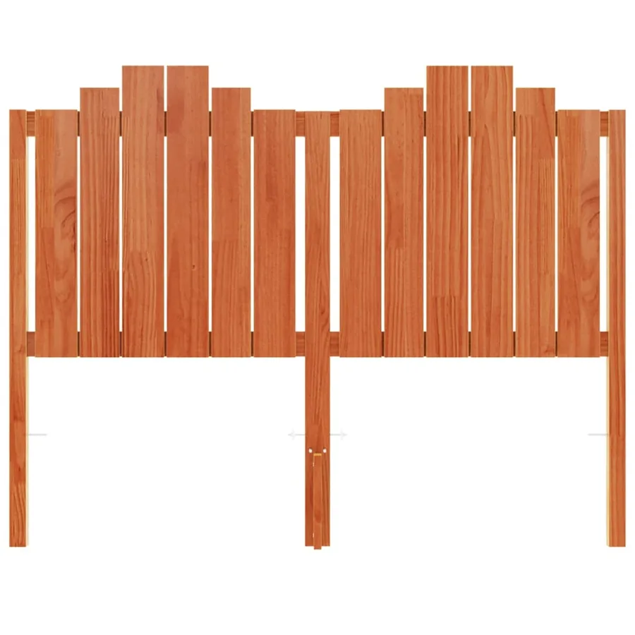 Tête de lit cire marron 135 cm bois massif de pin - 4
