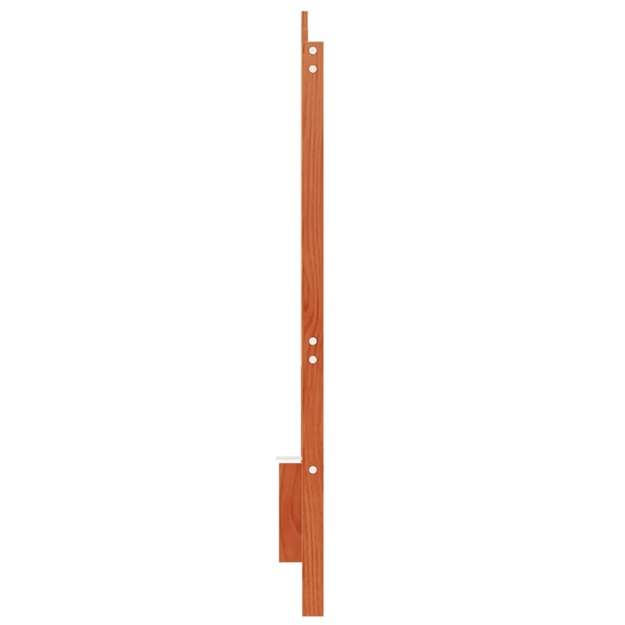 Tête de lit cire marron 135 cm bois massif de pin - 5