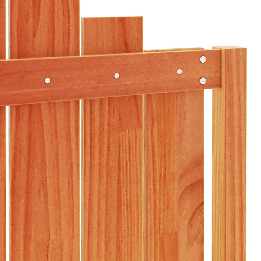 Tête de lit cire marron 135 cm bois massif de pin - 7