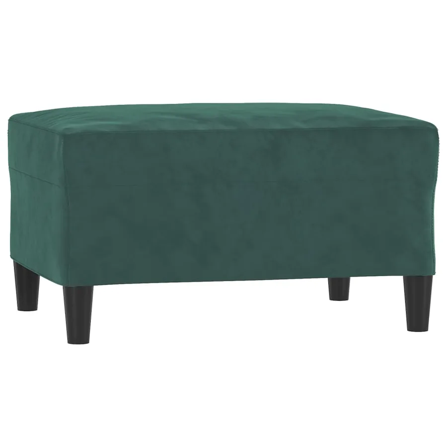 Ensemble de canapés 3 pcs avec coussins Vert foncé Velours - 5