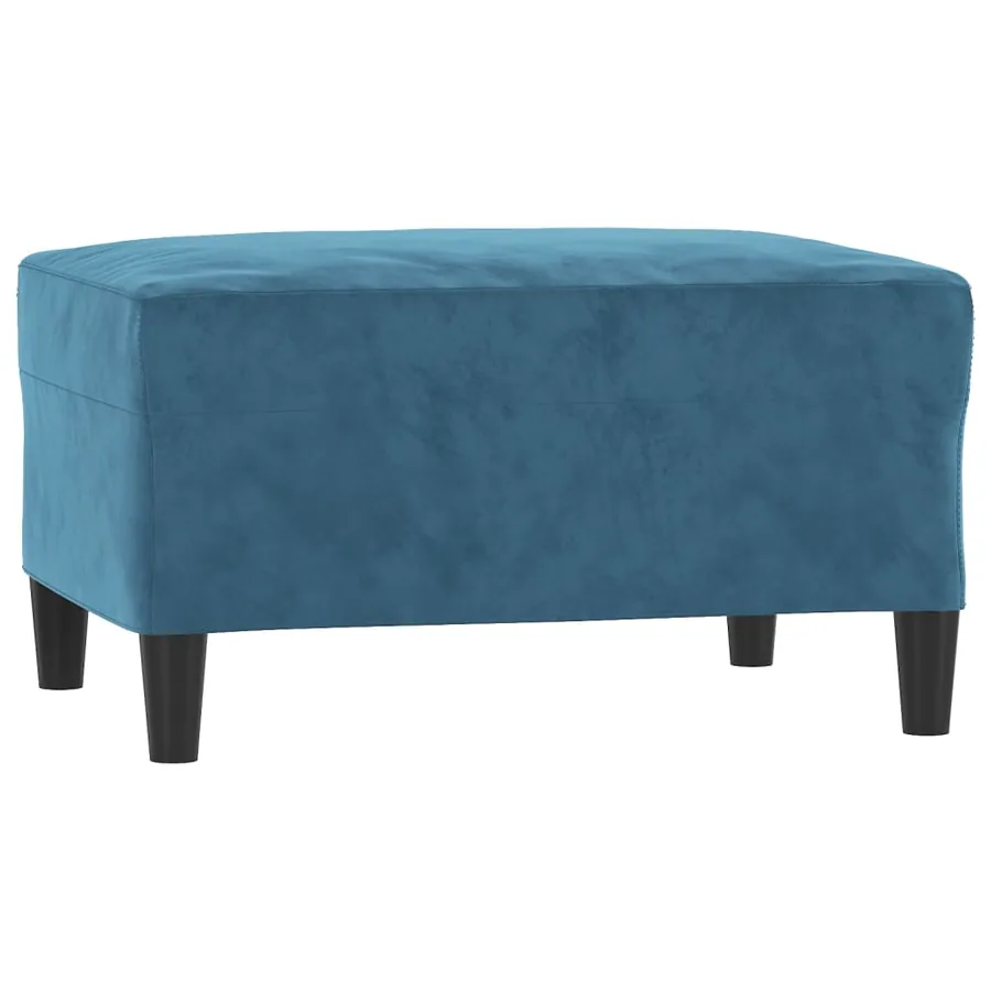 Ensemble de canapés 3 pcs avec coussins Bleu Velours - 5