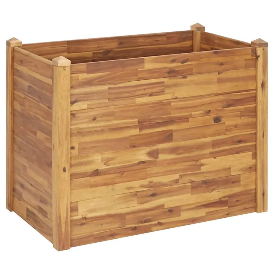 Lit surélevé de jardin 110x60x84 cm Bois massif d'acacia - 2