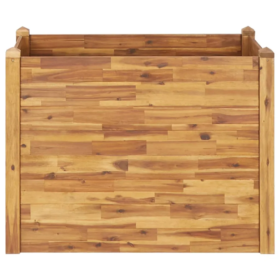 Lit surélevé de jardin 110x60x84 cm Bois massif d'acacia - 3