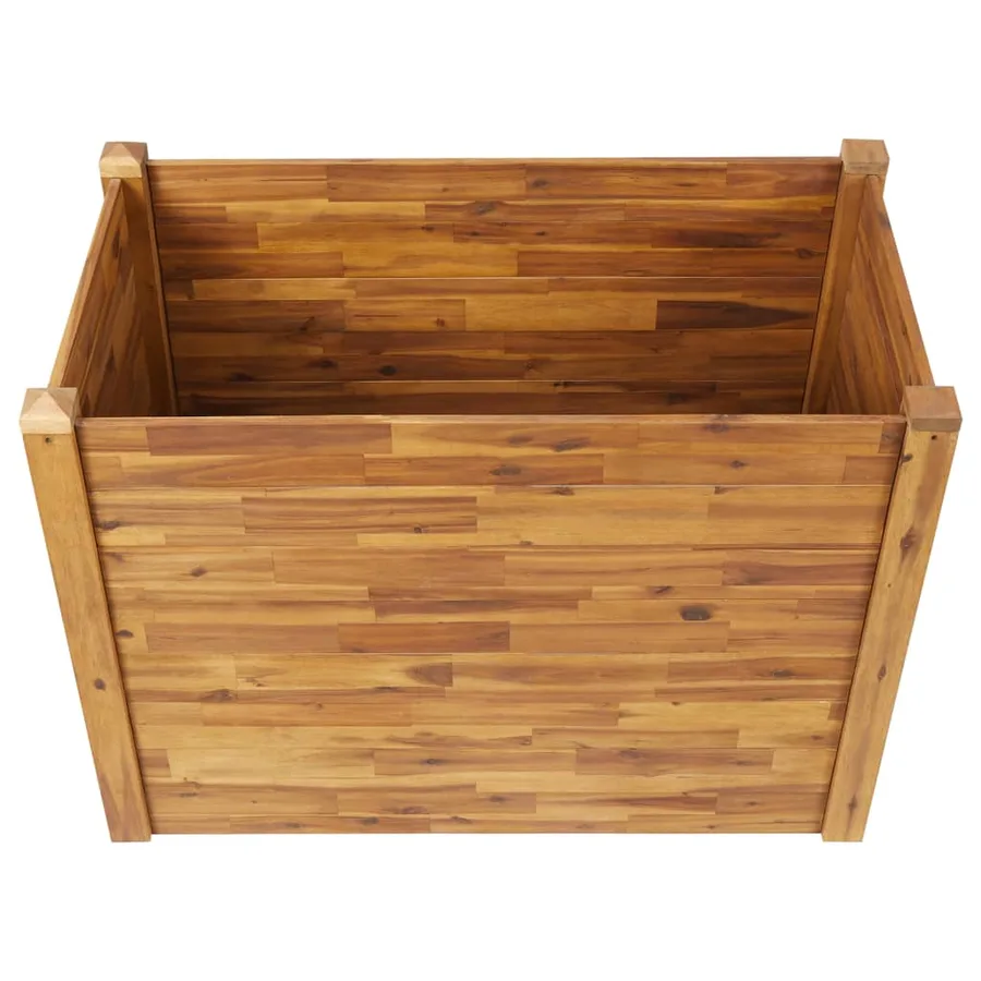 Lit surélevé de jardin 110x60x84 cm Bois massif d'acacia - 4