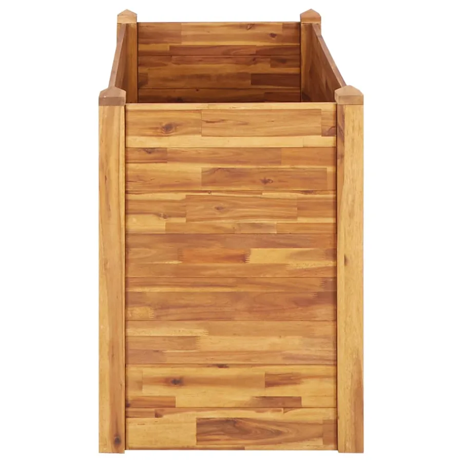 Lit surélevé de jardin 110x60x84 cm Bois massif d'acacia - 5