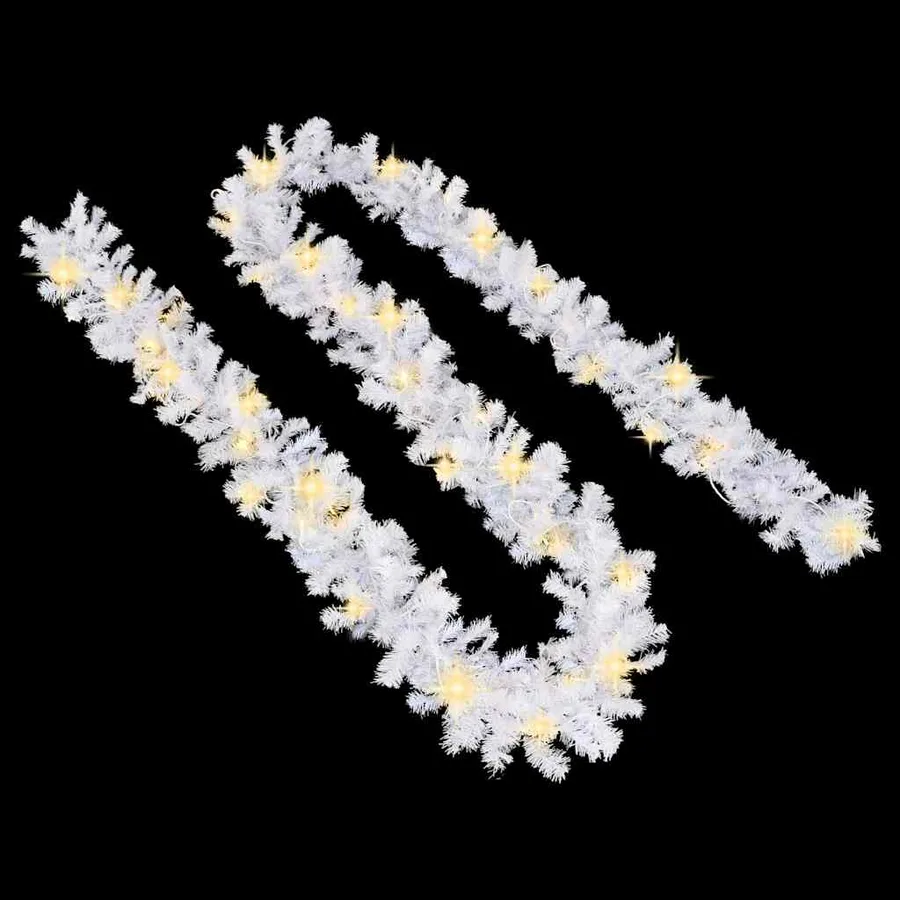 Guirlande de Noël avec lumières LED 20 m Blanc - 4