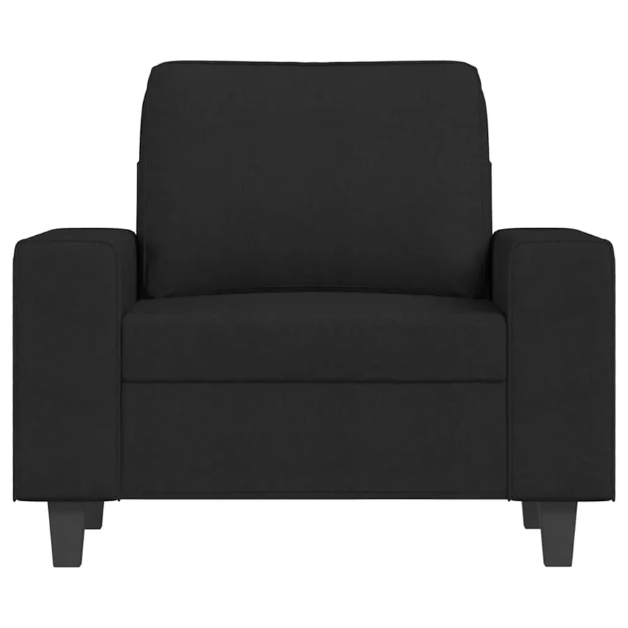 Fauteuil Noir 60 cm Tissu - 3