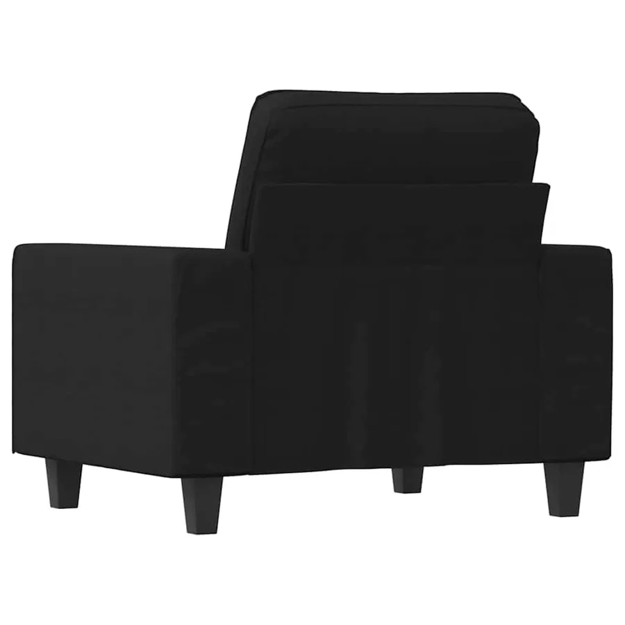 Fauteuil Noir 60 cm Tissu - 5