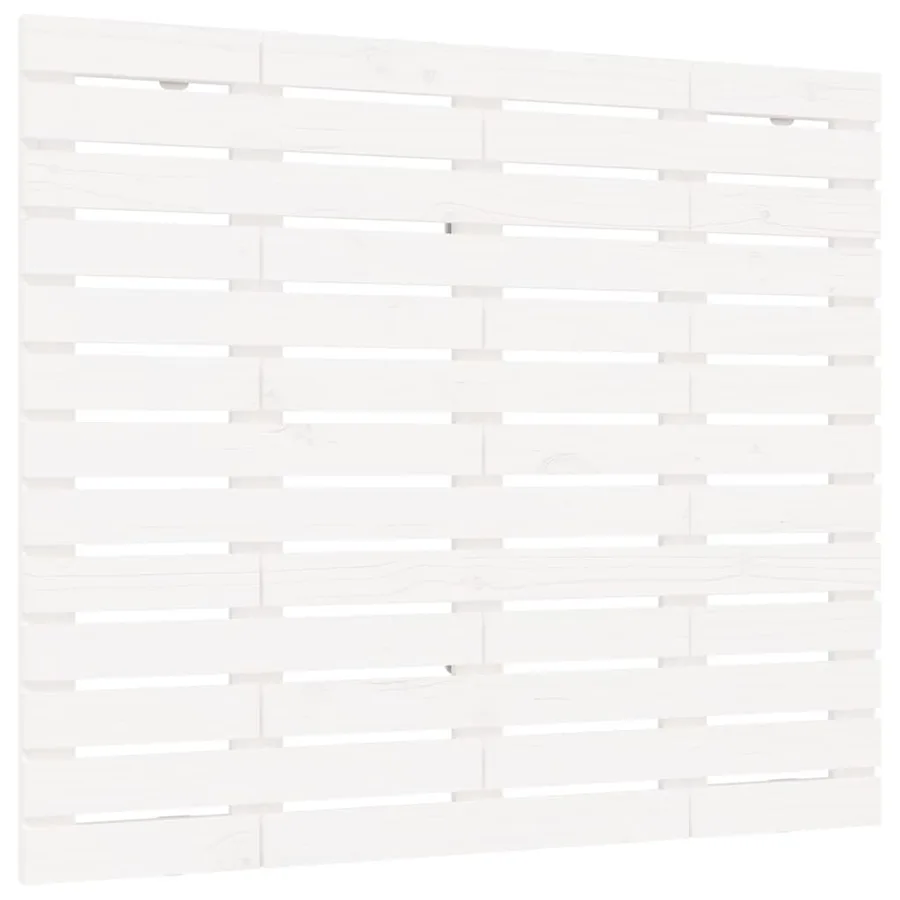 Tête de lit murale Blanc 141x3x91,5 cm Bois massif de pin - 2