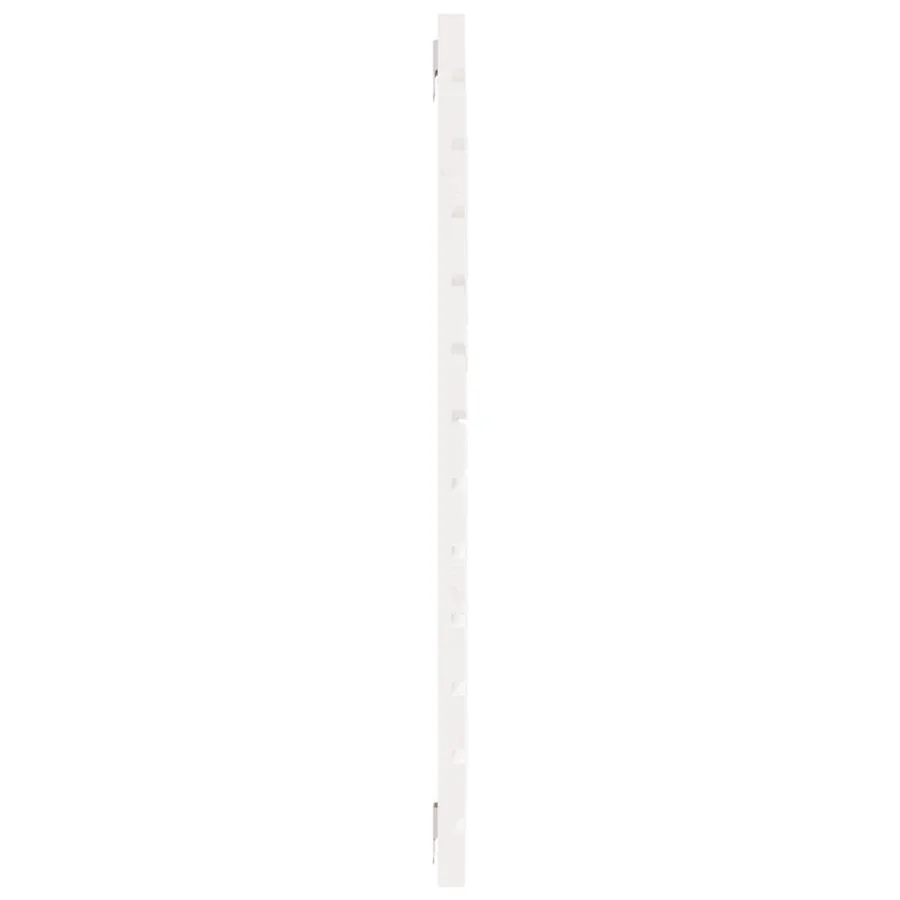 Tête de lit murale Blanc 141x3x91,5 cm Bois massif de pin - 5