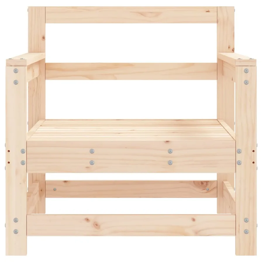 Chaises de jardin lot de 2 bois massif de pin - 4