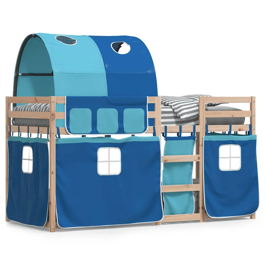 Lit superposé sans matelas 90x200 cm bois de pin massif - 2