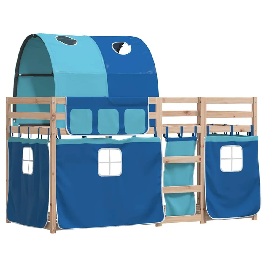 Lit superposé sans matelas 90x200 cm bois de pin massif - 3