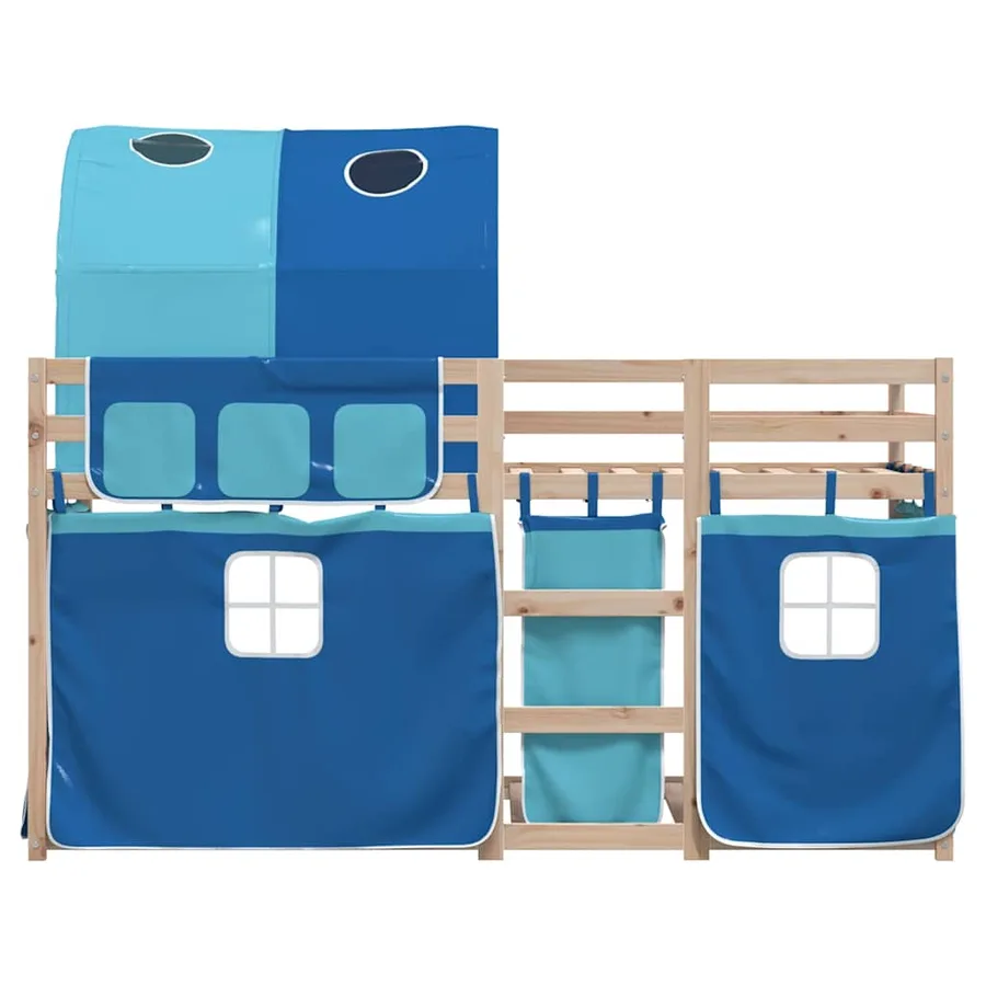 Lit superposé sans matelas 90x200 cm bois de pin massif - 5