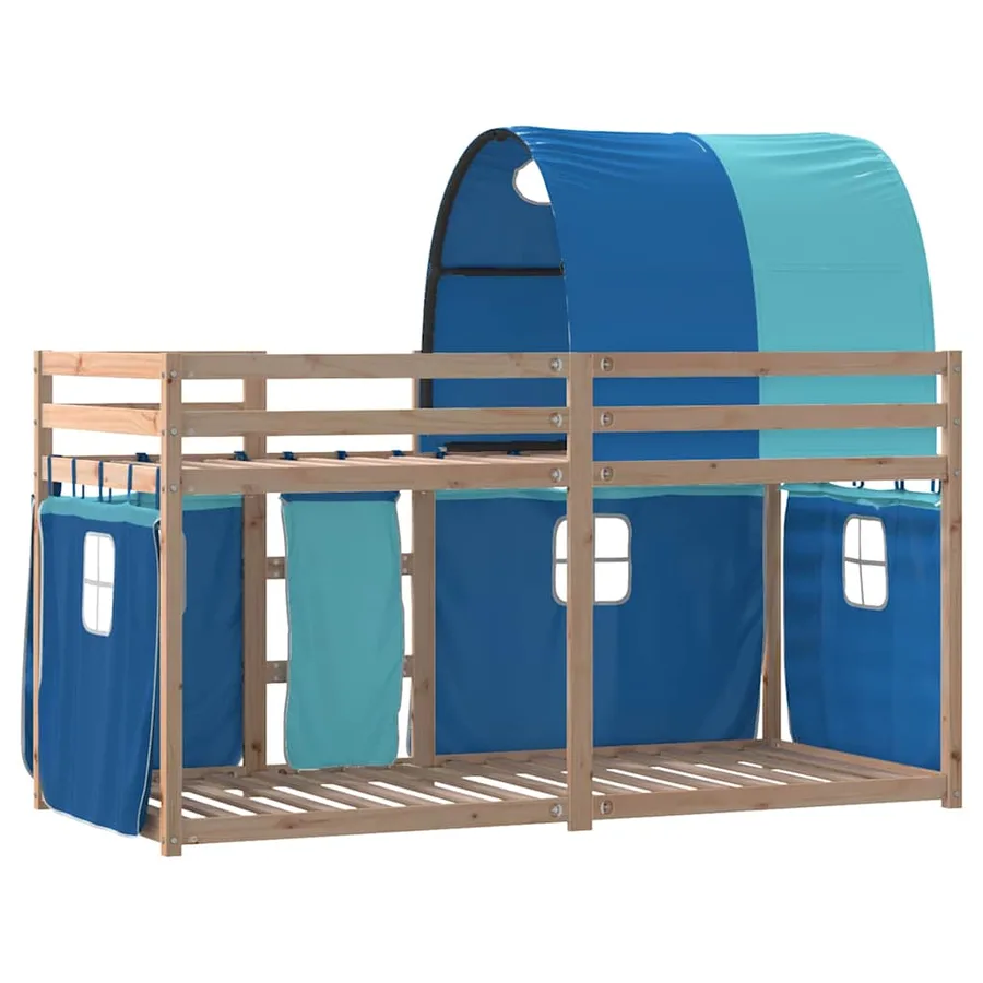Lit superposé sans matelas 90x200 cm bois de pin massif - 7