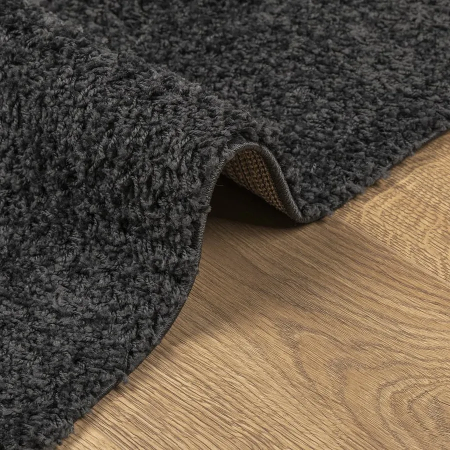 Tapis shaggy PAMPLONA poils longs moderne anthracite 120x170 cm - 6
