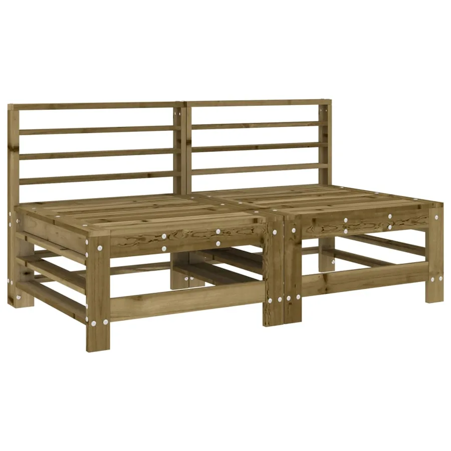 Salon de jardin 7 pcs bois de pin imprégné - 4