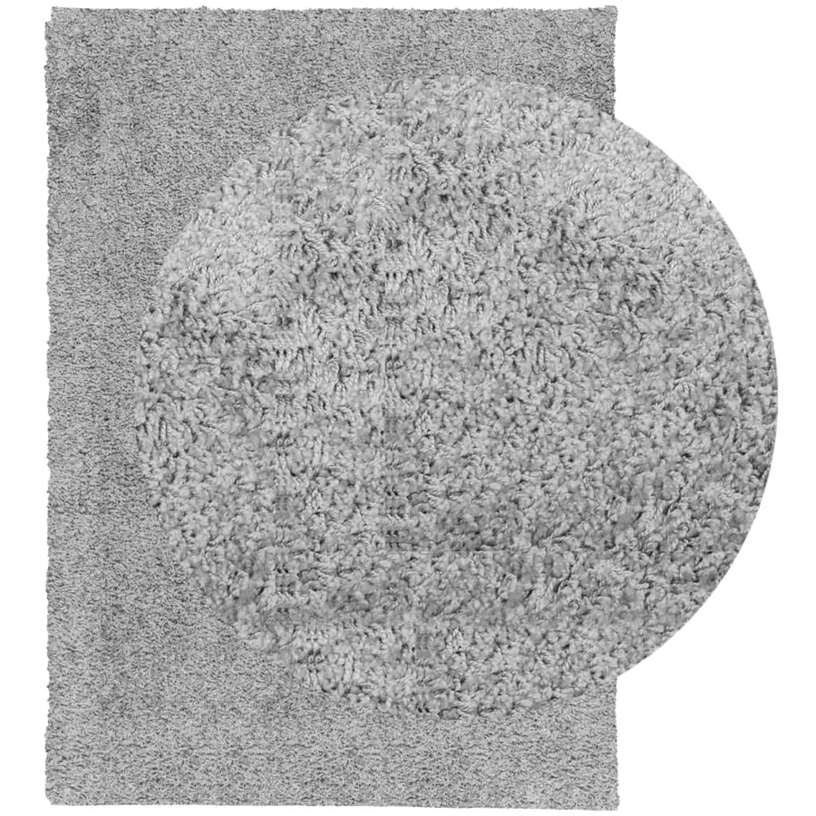 Tapis shaggy PAMPLONA poils longs moderne gris 200x280 cm - 3