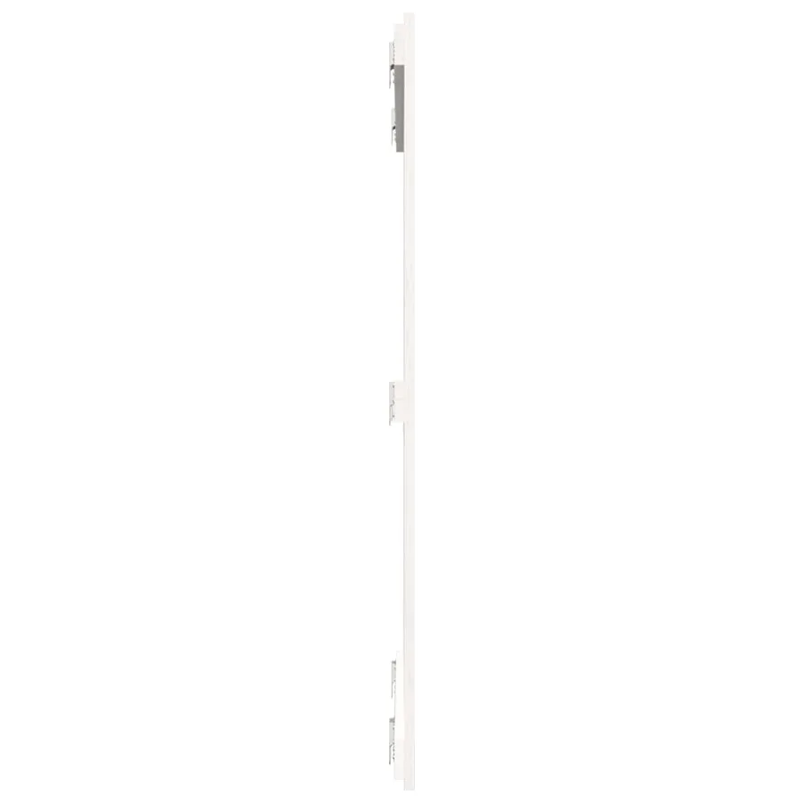 Tête de lit murale Blanc 95,5x3x110 cm Bois massif de pin - 5