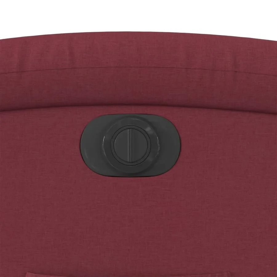 Fauteuil inclinable électrique Rouge bordeaux Tissu - 12