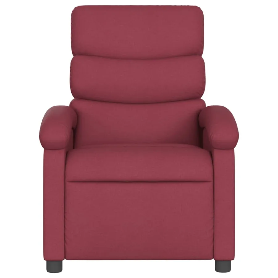 Fauteuil inclinable électrique Rouge bordeaux Tissu - 9