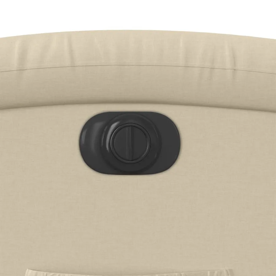 Fauteuil inclinable électrique Crème Tissu - 12