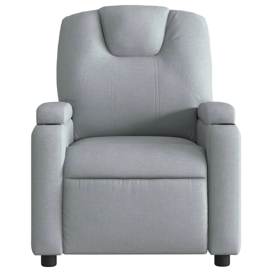 Fauteuil inclinable électrique Gris clair Tissu - 9