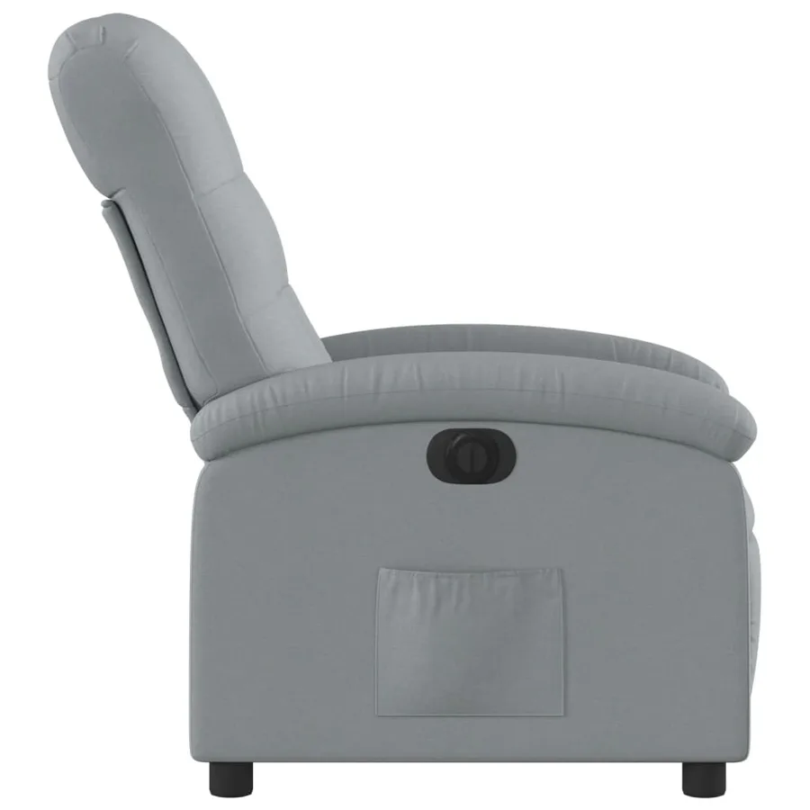 Fauteuil inclinable électrique Gris clair Tissu - 10