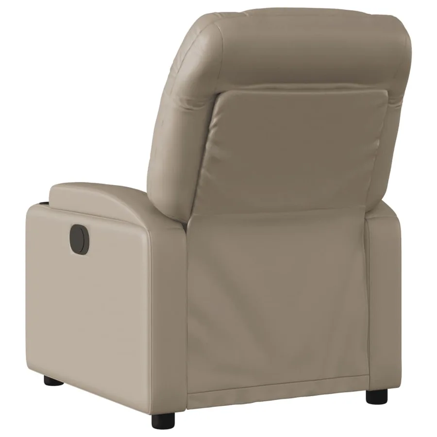 Fauteuil de massage inclinable électrique cappuccino similicuir - 5