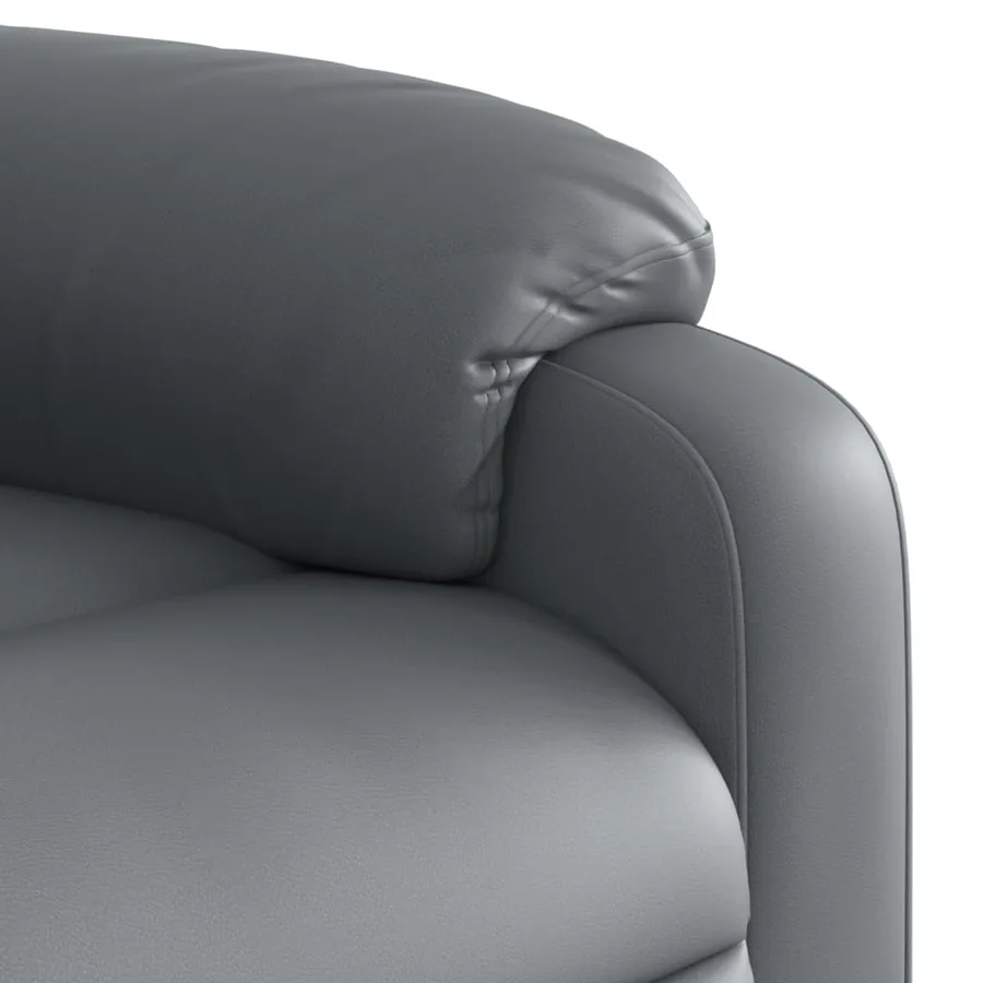Fauteuil inclinable électrique Gris Similicuir - 11