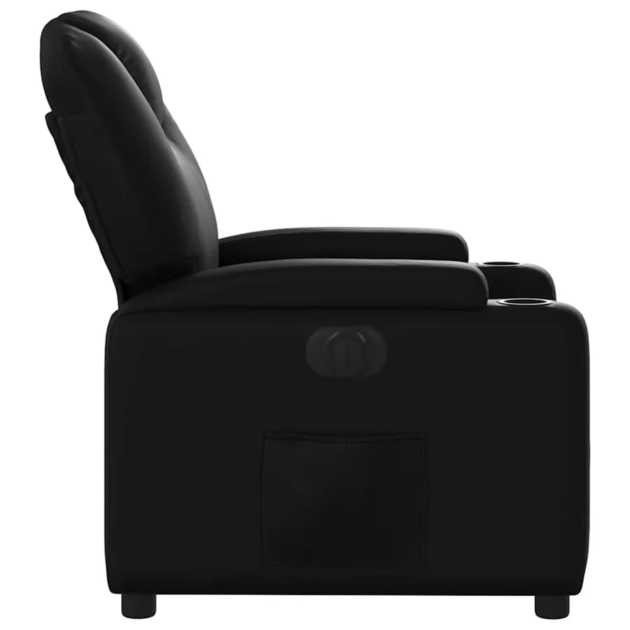 Fauteuil inclinable électrique Noir Similicuir - 10