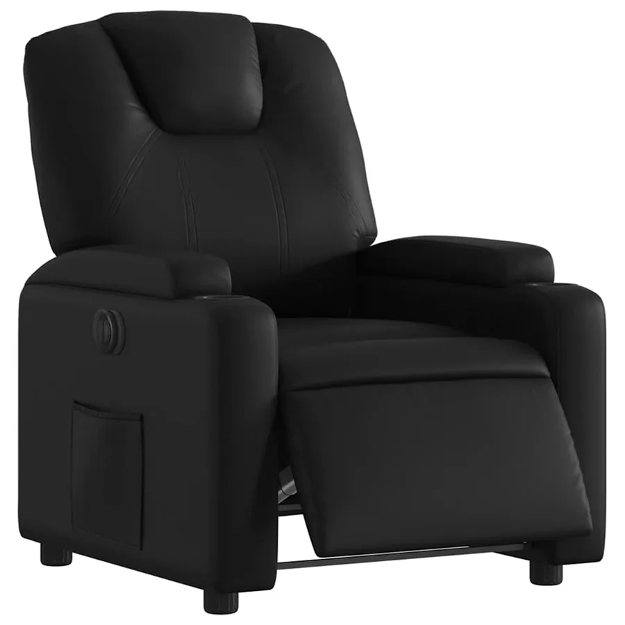 Fauteuil inclinable électrique Noir Similicuir - 3