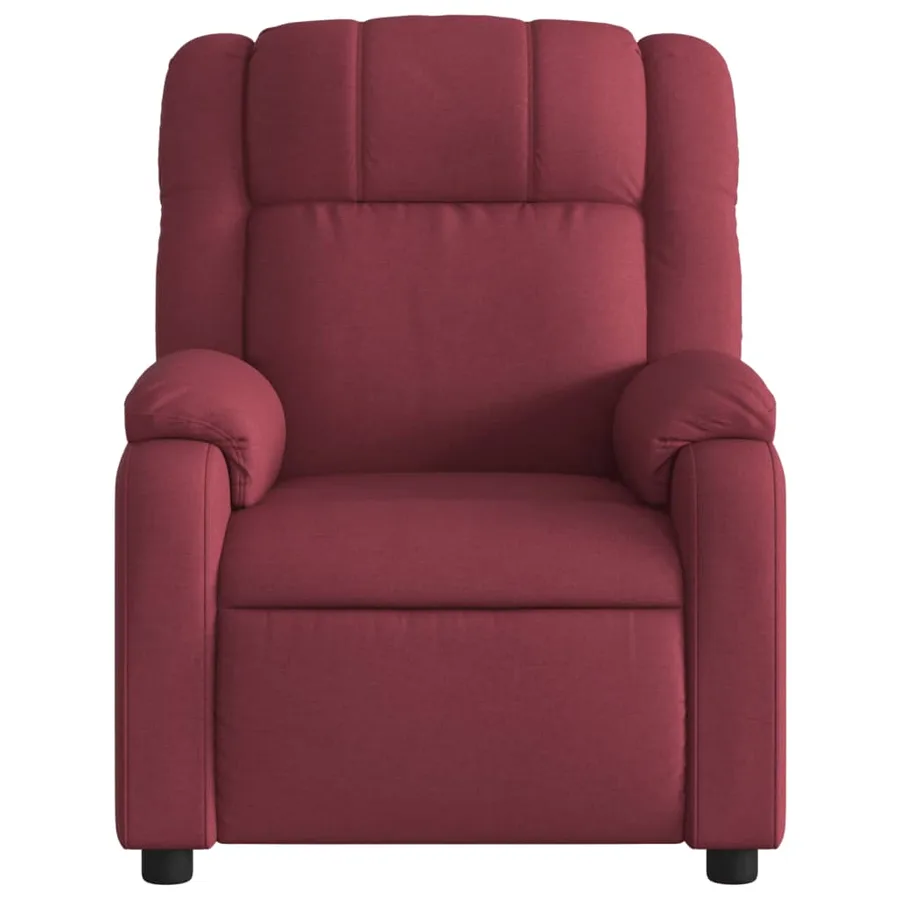 Fauteuil inclinable électrique Rouge bordeaux Tissu - 9