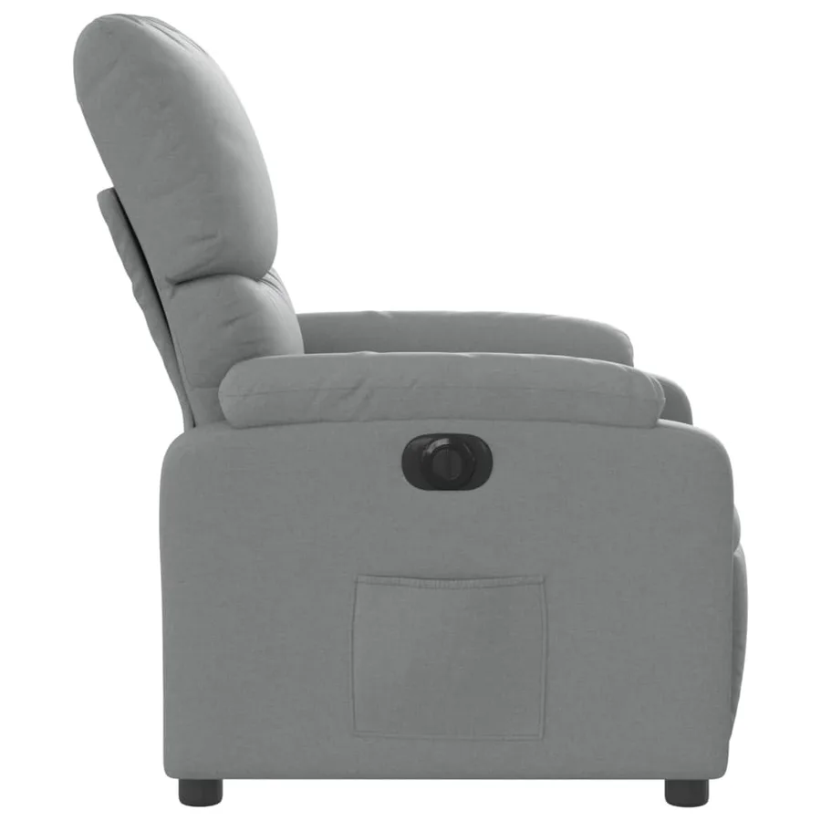 Fauteuil inclinable électrique Gris clair Tissu - 10