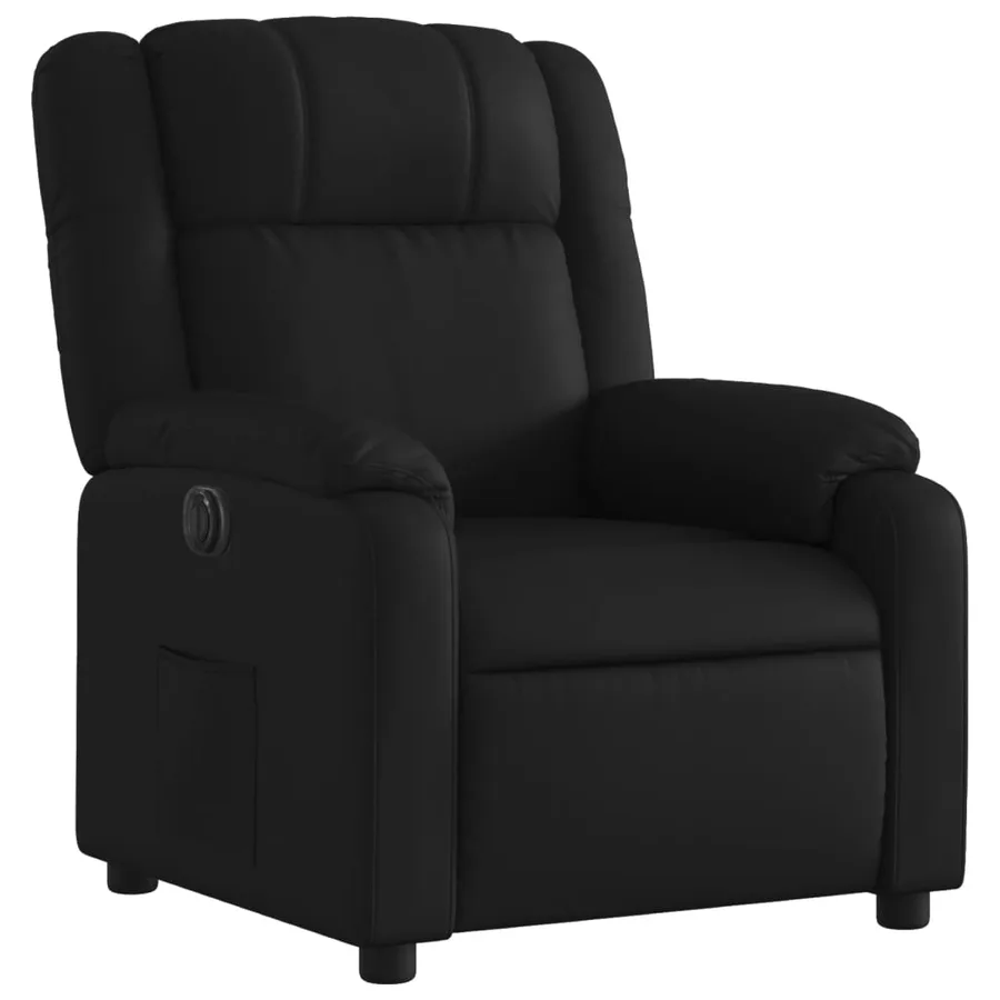Fauteuil inclinable électrique Noir Similicuir - 4
