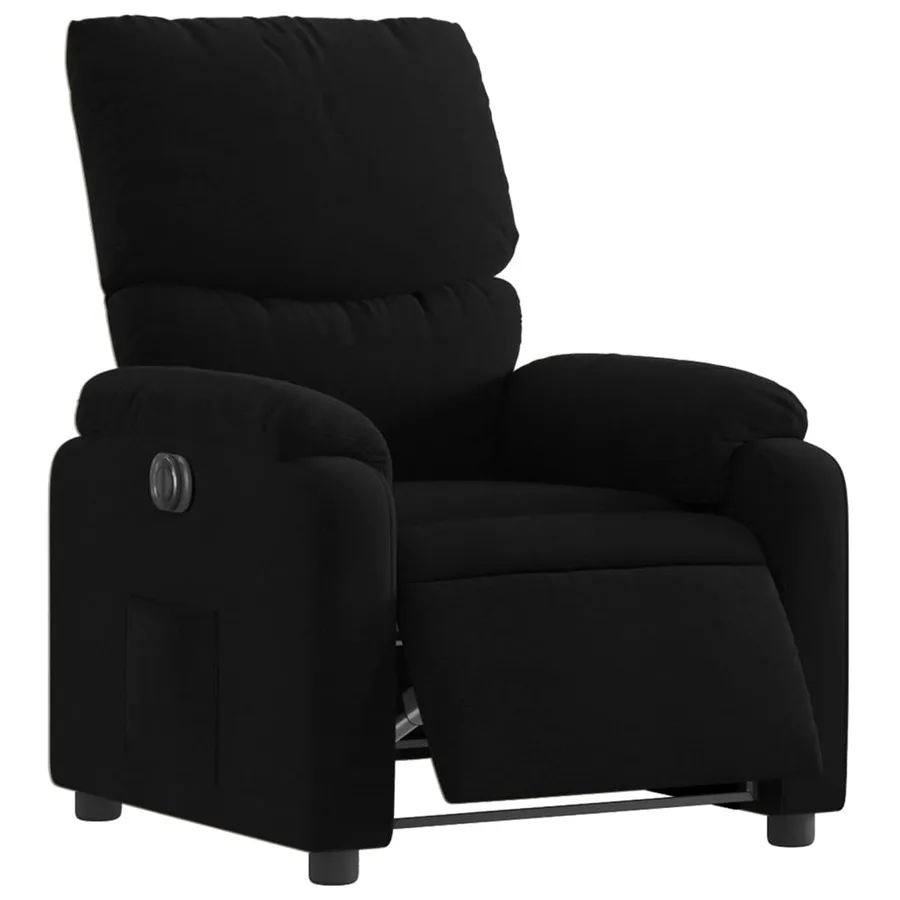 Fauteuil inclinable électrique Noir Tissu - 3
