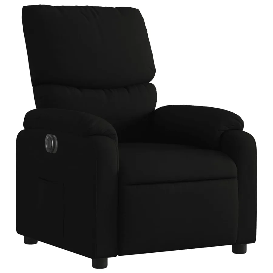 Fauteuil inclinable électrique Noir Tissu - 4