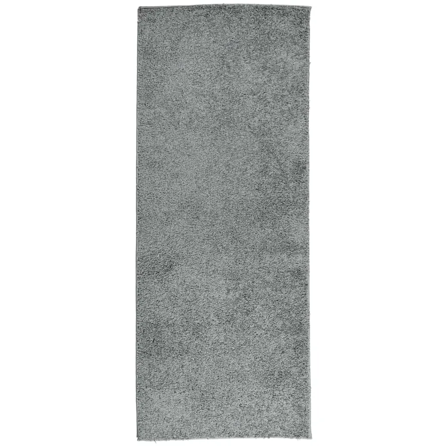 Tapis shaggy PAMPLONA poils longs moderne vert 80x200 cm - 2