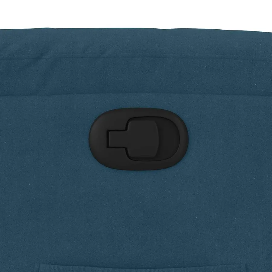 Fauteuil inclinable bleu velours - 9