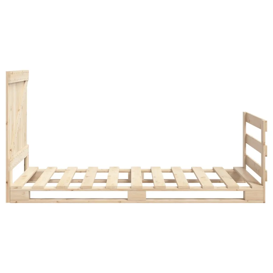 Cadre de lit sans matelas avec tête de lit 90x200 cm - 8